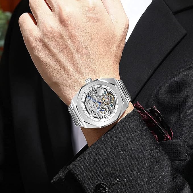 Intricate Skeleton Automatic Mechanical Wristwatch