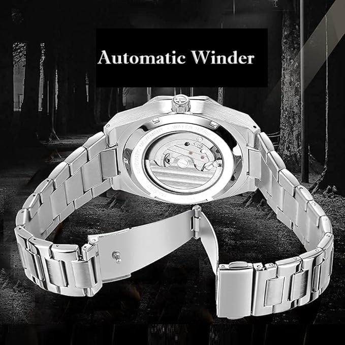 Intricate Skeleton Automatic Mechanical Wristwatch