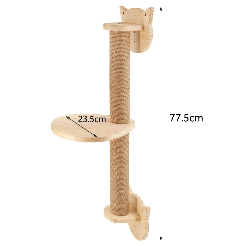 Wall Mounted Cat Climbing and Resting Systems