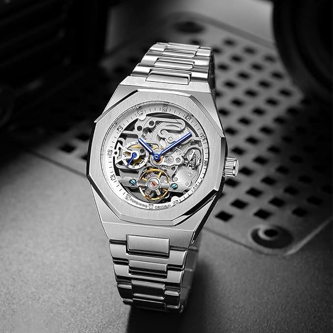 Intricate Skeleton Automatic Mechanical Wristwatch