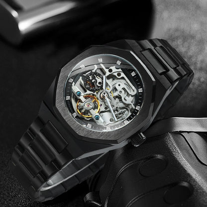 Intricate Skeleton Automatic Mechanical Wristwatch
