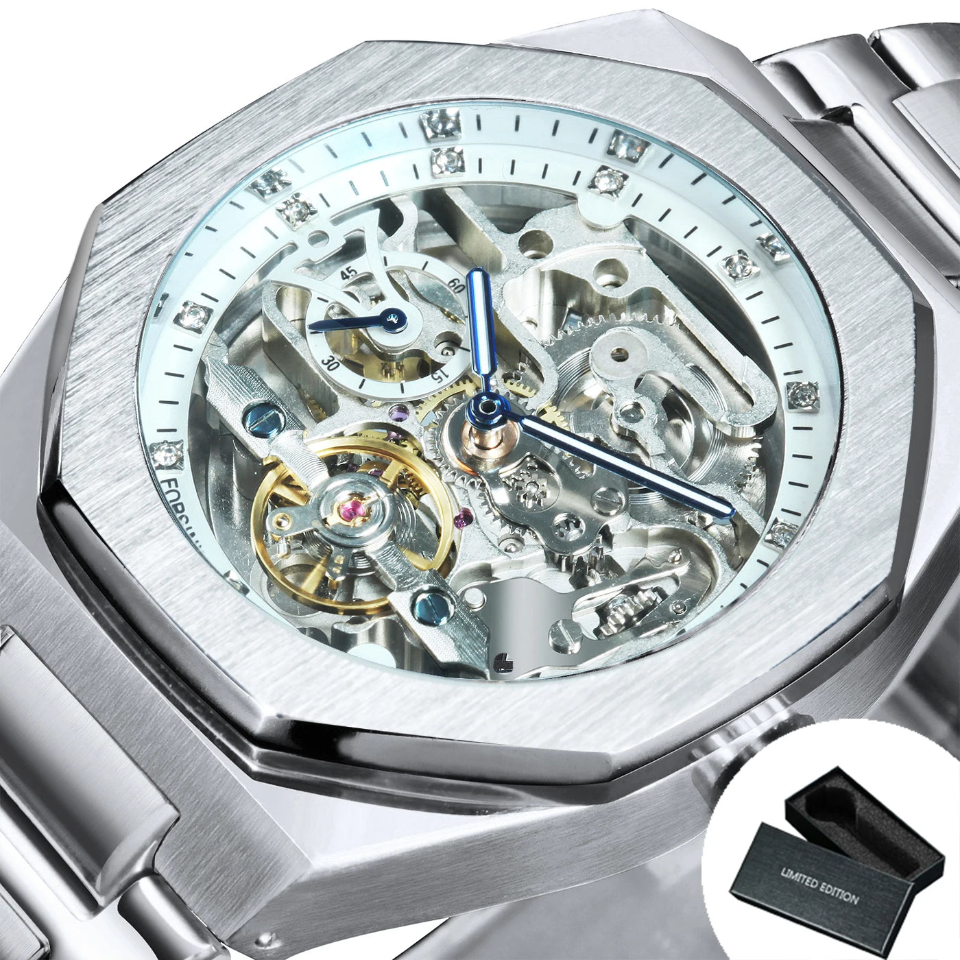 Intricate Skeleton Automatic Mechanical Wristwatch