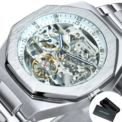 Intricate Skeleton Automatic Mechanical Wristwatch