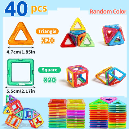 Magnetic Building Blocks - Educational STEM Construction Toys