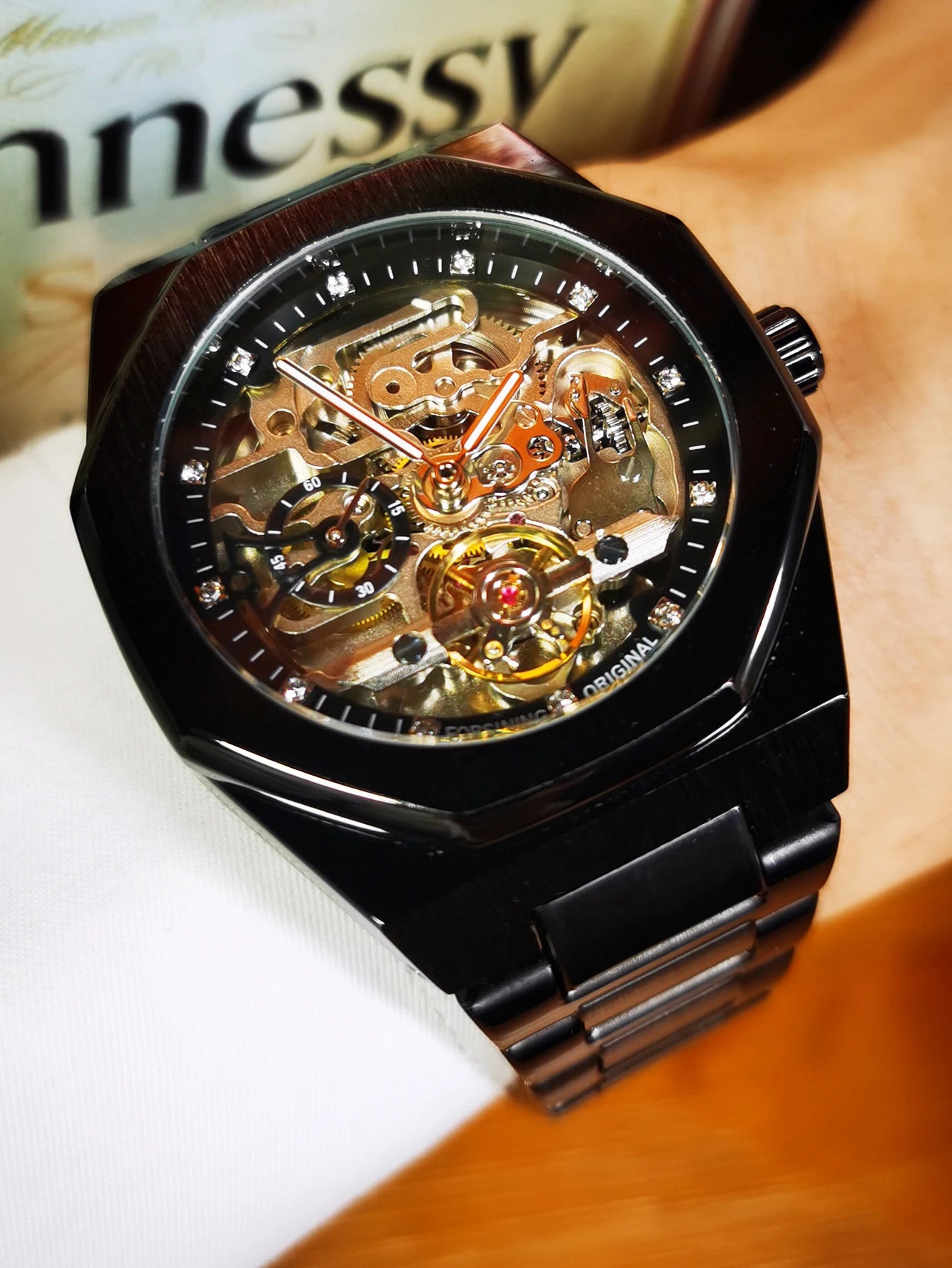 Intricate Skeleton Automatic Mechanical Wristwatch