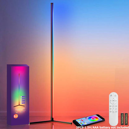 Space Saving Smart RGB LED Corner Floor Lamp