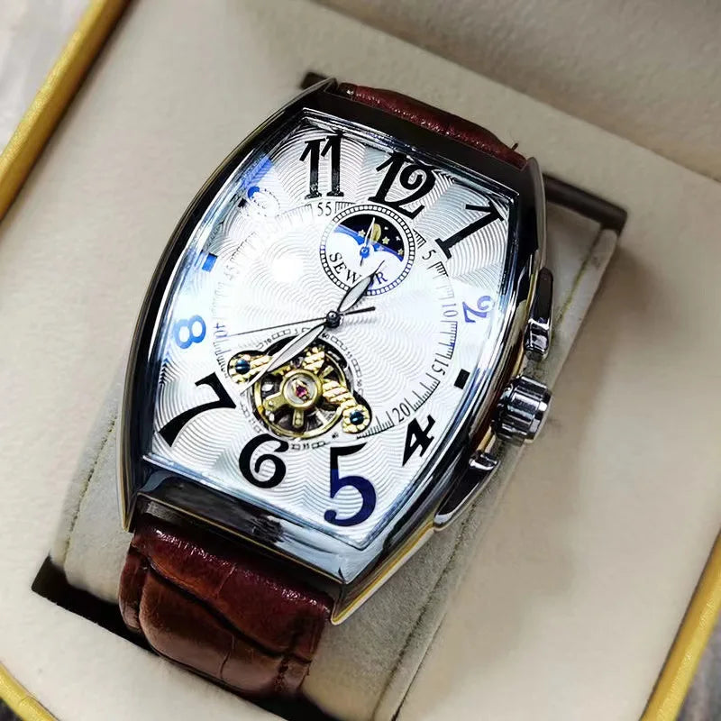 Luxury Automatic Tourbillon Skeleton Mechanical Watch