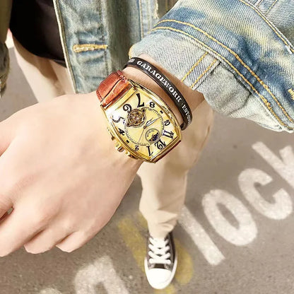 Luxury Automatic Tourbillon Skeleton Mechanical Watch